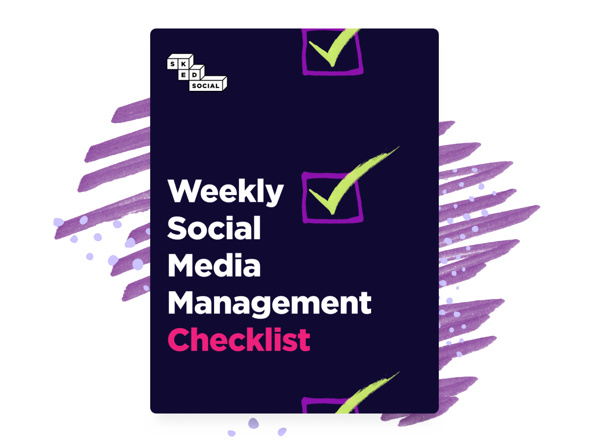 SMM Weekly Checklist